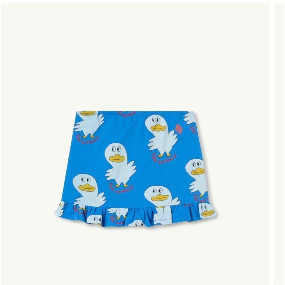 Blue Duck Print Kids Skirt by The Animal Observatory